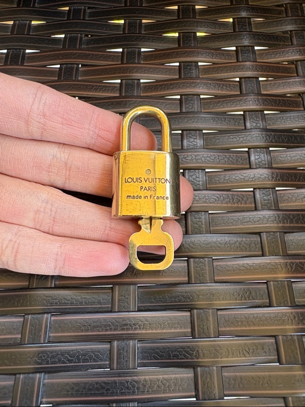 Louis Vuitton #319 Lock and Key Brass Gold